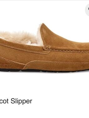 UGG Men’s Suede Shearling-Lined Loafer - Apricot/Tan